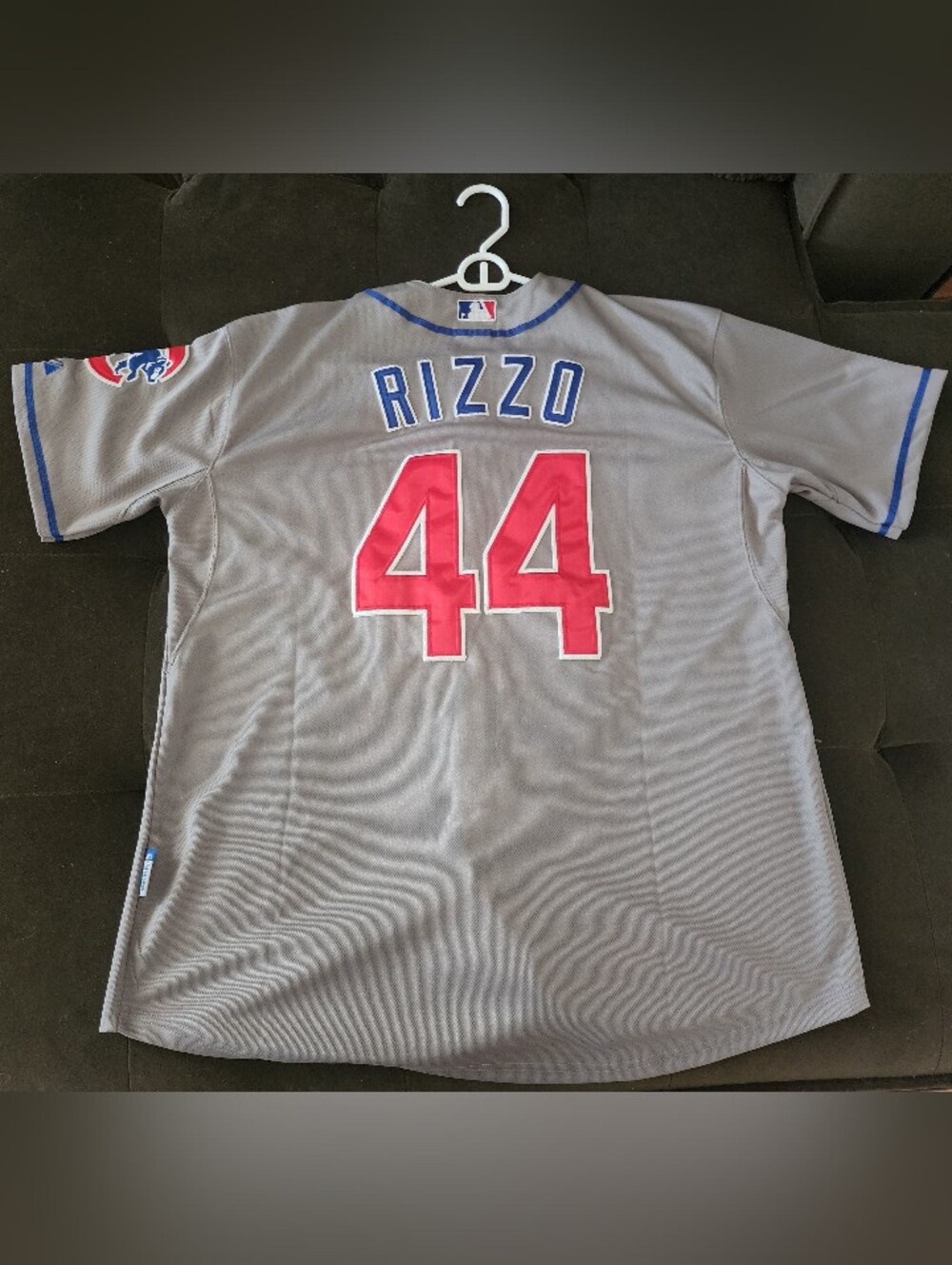 Anthony Rizzo #44 Chicago Cubs Gray Majestic Cool Base Jersey Sz 50 - Picture 2 of 8